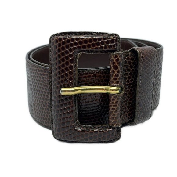 PRADA - Dark Brown Leather Belt 109-071925 - Picture 1 of 4
